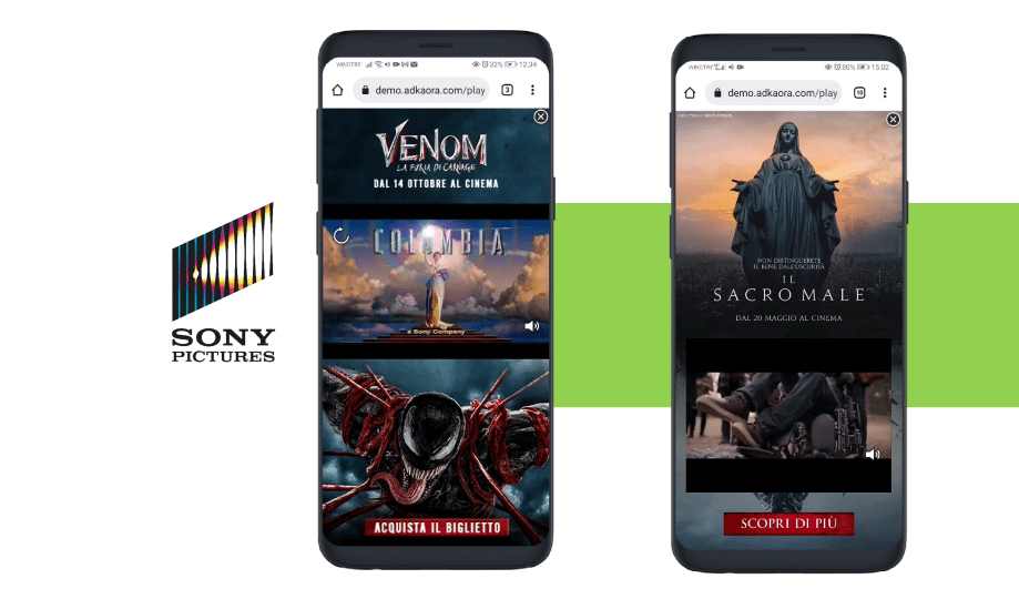 L'immagine rappresenta i formati digitali utilizzati da Sony Picture Entertainment, ideati insieme ad AdKaora