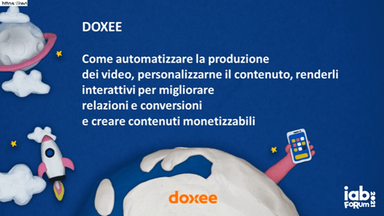 DOXEE: COME AUTOMATIZZARE LA PRODUZIONE DEI VIDEO, PERSONALIZZARNE IL CONTENUTO, RENDERLI INTERATTIVI E CREARE CONTENUTI&nbsp;MONETIZZABILI